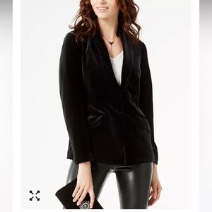 Holiday Black Velvet Blazer, INC Int Concepts szXL, preowned excellent condition